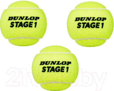 Набор теннисных мячей DUNLOP Stage 1 / 622DN601338 (3шт)