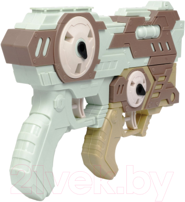 Бластер игрушечный Bondibon Водный пистолет. Наше лето / ВВ5800 (зеленый/коричневый)