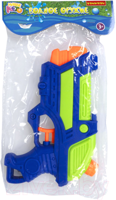 Бластер игрушечный Bondibon Водный пистолет. Наше лето / ВВ5804 (зеленый/синий)