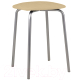 Миниатюра изображения товара Табурет Гальваник Вега (эмаль серебристый/ВВ 2 бенгал бежевый)