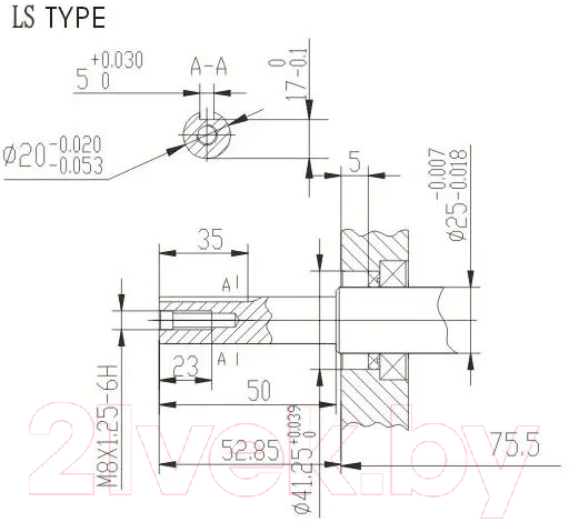 Двигатель бензиновый Lifan 168F-2M D20