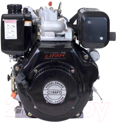 Двигатель дизельный Lifan C188FD Diesel 6А (электростартер, шпонка 25мм)