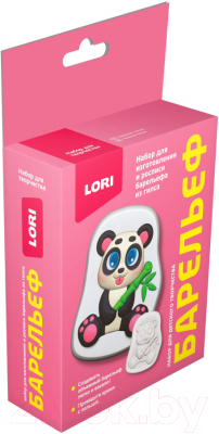 Изображение товара Набор для творчества Lori Барельефы из гипса Веселая панда / Пз/Г-029