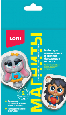 Изображение товара Набор для творчества Lori Магниты из гипса Лесные симпатяги / Пз/Г-024