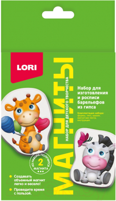 Изображение товара Набор для творчества Lori Магниты из гипса Африканские милашки / Пз/Г-025
