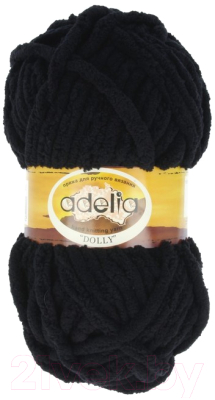 Набор пряжи для вязания Adelia Dolly 100г, 40м. №02 (черный, 2 мотка)