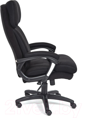 Кресло офисное Tetchair Duke (флок черный/ткань черный)