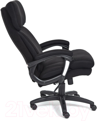 Кресло офисное Tetchair Duke (флок черный/ткань черный)