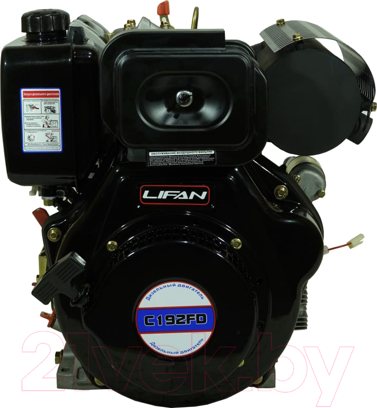 Двигатель дизельный Lifan Diesel 192FD D25 6A шлицевой вал