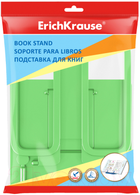 Подставка для книг Erich Krause Base Neon Solid / 58039 (зеленый)