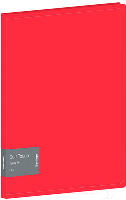 Папка для бумаг Berlingo Soft Touch / FS4_17982 (красный)
