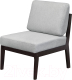 Кресло садовое Мебелик Массив (серый/венге) - 