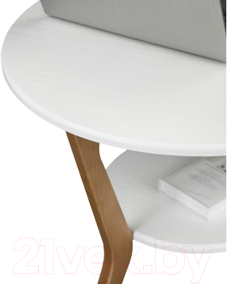 Журнальный столик Мебелик BeautyStyle 13 (белый/бук)