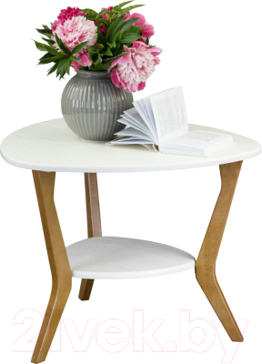 Журнальный столик Мебелик BeautyStyle 15 (белый/бук)