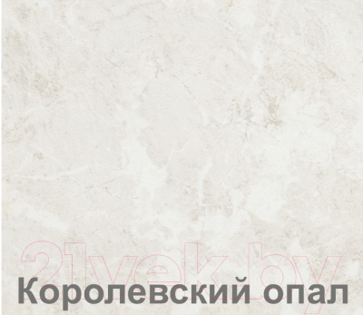 Кухонный гарнитур Кортекс-мебель Корнелия Лира 1.5x1.8 (белый/береза/королевский опал)