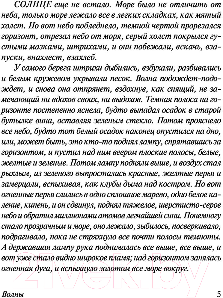 Художественная книга АСТ Волны. Флаш. Эксклюзивная классика (Вулф В.) — фото 5