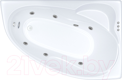 Ванна акриловая Triton Кайли 150x100 L Релакс Flat (с гидромассажем)