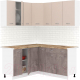 Кухонный гарнитур Кортекс-мебель Корнелия Лира 1.5x2.0 (капучино/оникс/мадрид) - 