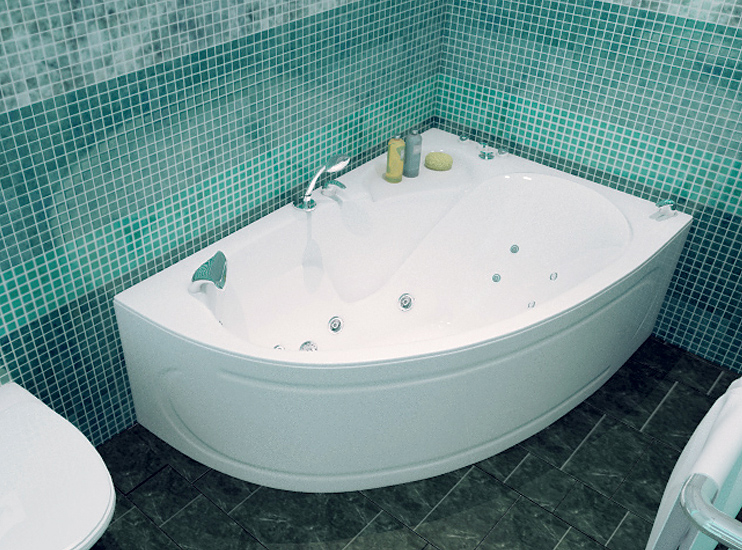 Ванна акриловая Triton Кайли 150x100 L Люкс Flat (с гидромассажем) — фото 2