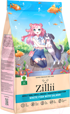Сухой корм для собак Zillii Adult Dog Small Breed Sensitive Digestion / 5658091 (2кг)