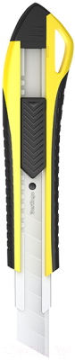 Нож канцелярский Berlingo Razzor 300 со сменными лезвиями / BM4132_2b (желтый)