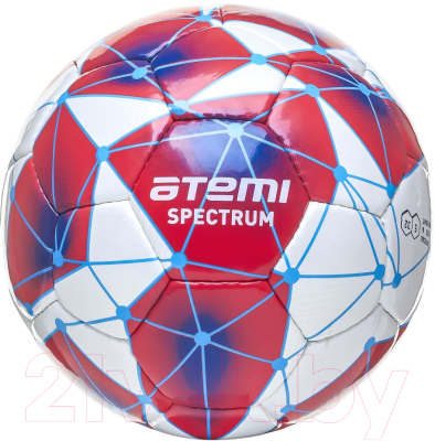 Футбольный мяч Atemi Spectrum PU (размер 5, белый/синий/красный)
