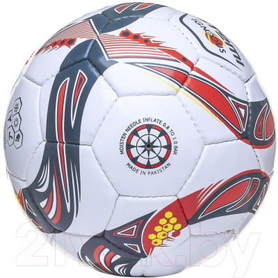 Футбольный мяч Atemi Igneous (размер 5, белый/серый/оранжевый)