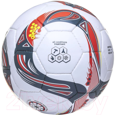 Футбольный мяч Atemi Igneous (размер 5, белый/серый/оранжевый)