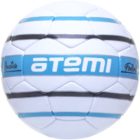Футбольный мяч Atemi Reaction (размер 5, белый/голубой/черный) - 