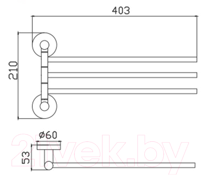 Держатель для полотенца Haiba HB8313