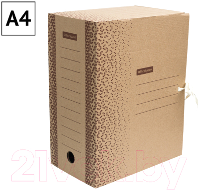 Коробка архивная OfficeSpace Standard / 264787 (бурый)