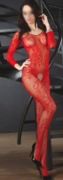 Костюм-сетка эротический LivCo Corsetti Fashion Abra / LC17086 (S/L, красный) - 