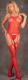 Костюм-сетка эротический LivCo Corsetti Fashion Amrin / LC 17328 (S/L, красный) - 