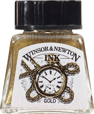 Тушь художественная Winsor & Newton 1005283 (14мл, золото)