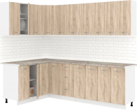 Кухонный гарнитур Кортекс-мебель Корнелия Лира 1.5x2.5 (дуб сонома/марсель) - 