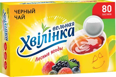 

Чай пакетированный, Лесные Ягоды черный