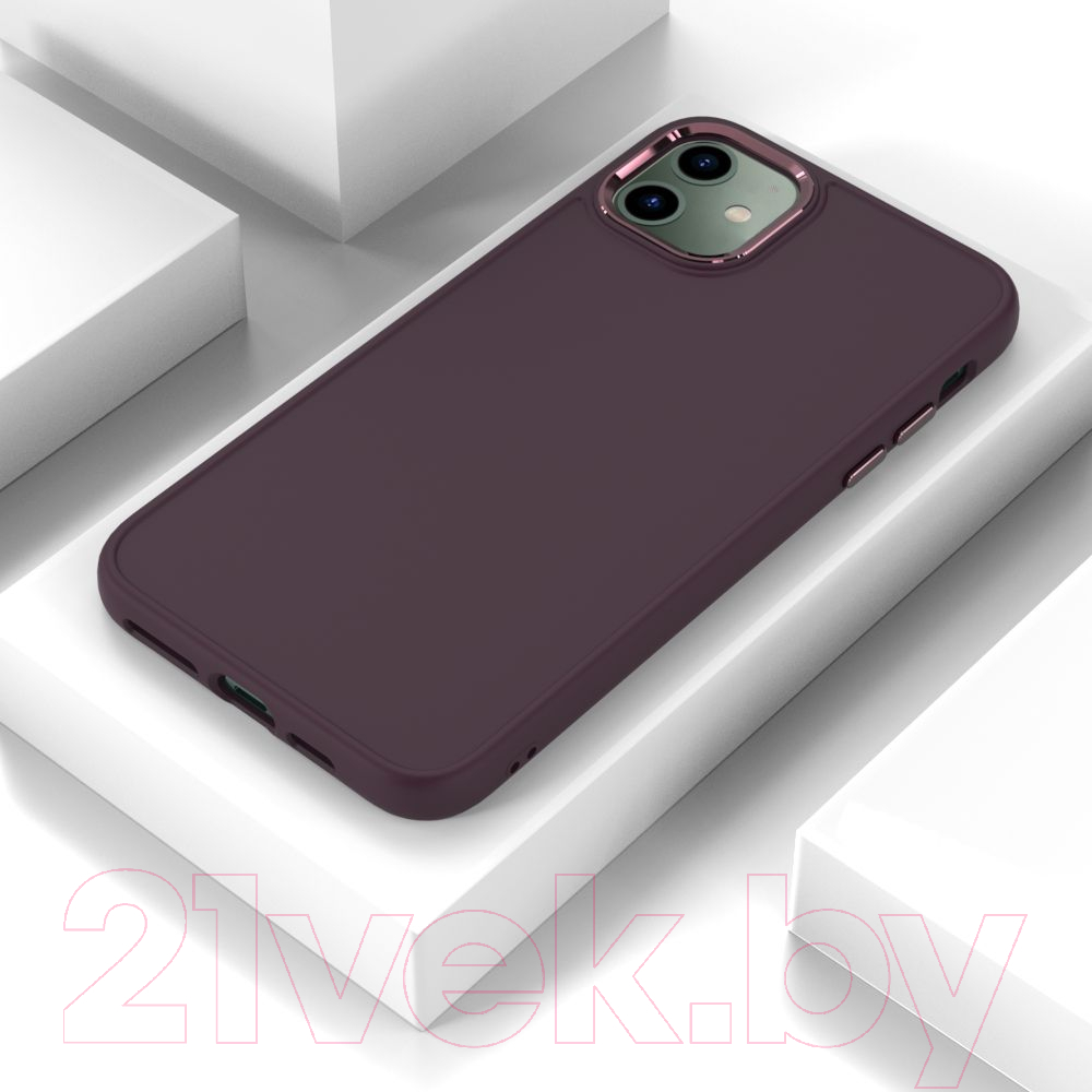 Чехол-накладка Bingo Metal для iPhone 14 (бордовый) — фото 2
