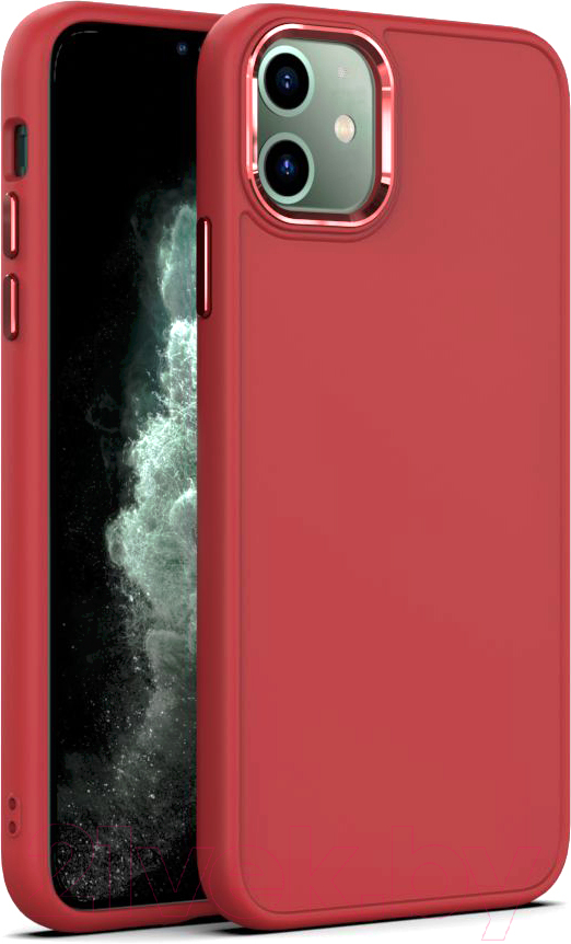 Чехол-накладка Bingo Metal для iPhone 14 (красный)