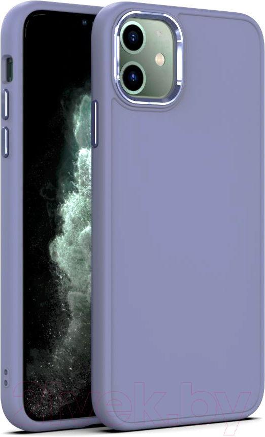 Чехол-накладка Bingo Metal для iPhone 14 (лавандовый) — фото 1