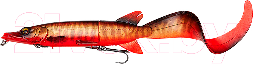 Мягкая приманка Savage Gear 3D Hybrid Pike Slow Sink Red Belly / 76803