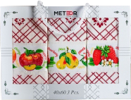 Набор полотенец METEOR Pietra Meyve 40x60 / 11003 (3шт, в коробке) - 
