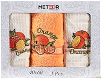 Набор полотенец METEOR Mimoza Portakal 40x60 / 11006 (3шт, в коробке) - 