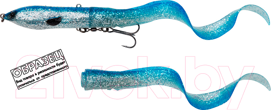 Мягкая приманка Savage Gear 3D Hard Eel Green Silver Ayu / 74134 — фото 2