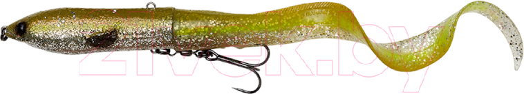 Мягкая приманка Savage Gear 3D Hard Eel Green Silver Ayu / 74134