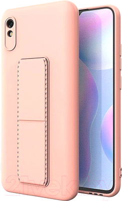 Чехол-накладка Bingo Stand для Redmi 9A (розовый)