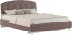 Двуспальная кровать Genesis Мебель Adelina 160x200 (ажур 22 коричневый) - 