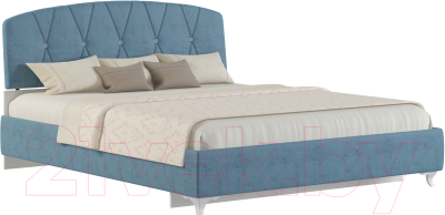 Двуспальная кровать Genesis Мебель Adelina 160x200 (ажур 38 бирюза)