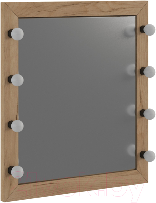 Зеркало Genesis Мебель Энтер Loft с патронами (дуб золотой)