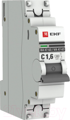 Выключатель автоматический EKF ВА 47-63 mcb4763-1-1.6C-pro