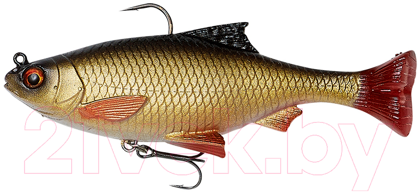 Мягкая приманка Savage Gear 3D Roach Pulsetail S Rudd / 63720 (2шт)